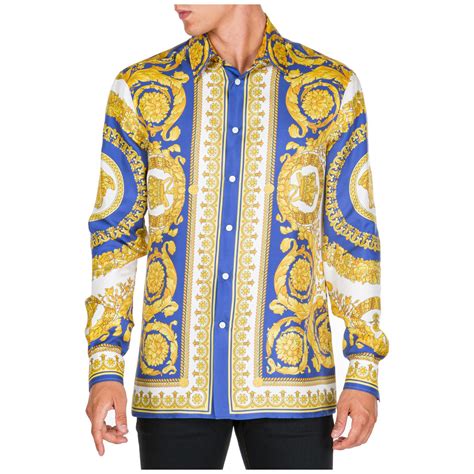 man versace shirt|versace long sleeve shirt men.